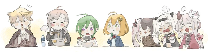 猟友会の夜食?
#絵ガク #かな絵  #緑仙はやく見ろ  #ひまあーと  
#れなの鳥っくあーと  
#マオのお絵描き帳  #奈羅ート 