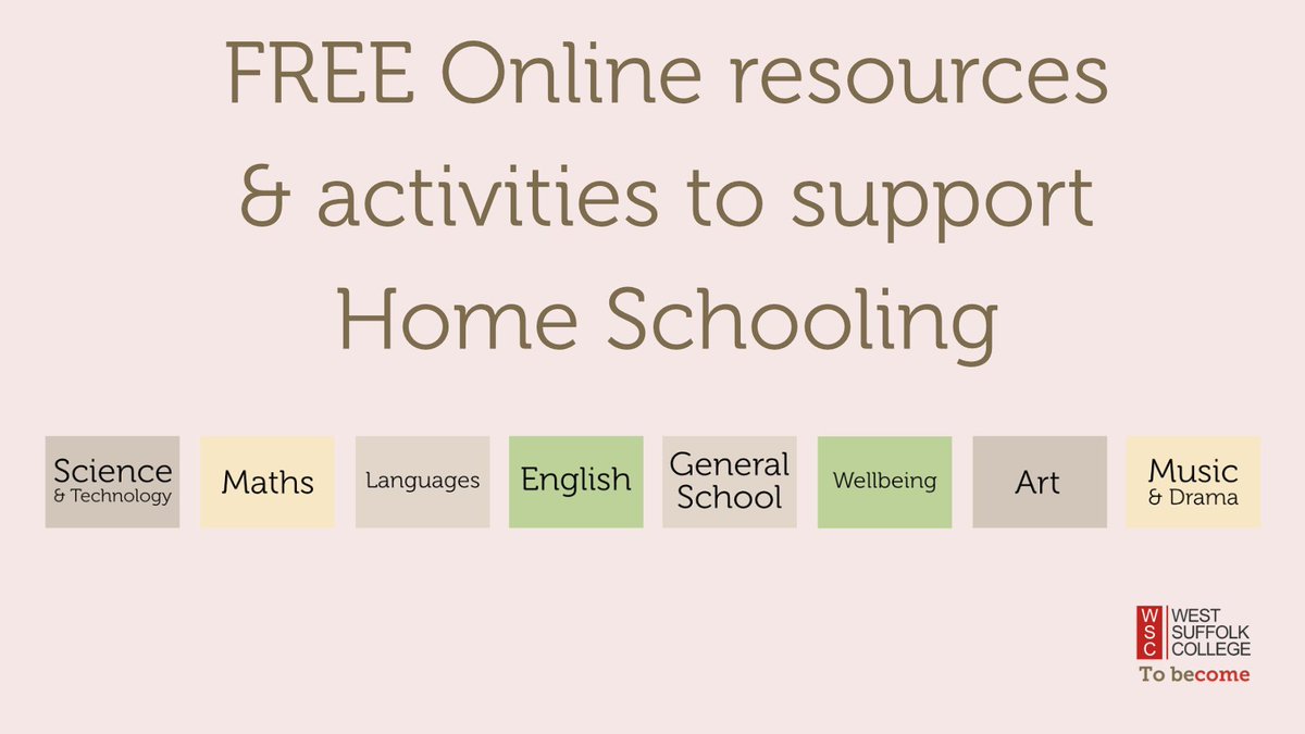 WestSuffolk's tweet photo. We’ve compiled a list of useful free online resources to help you with home schooling for all ages. 

Check it out here: https://t.co/JS6MHAdLtA

#WeAreWSC #HomeSchooling #BuryStEdmunds #Suffolk https://t.co/Sbmq3YP9va