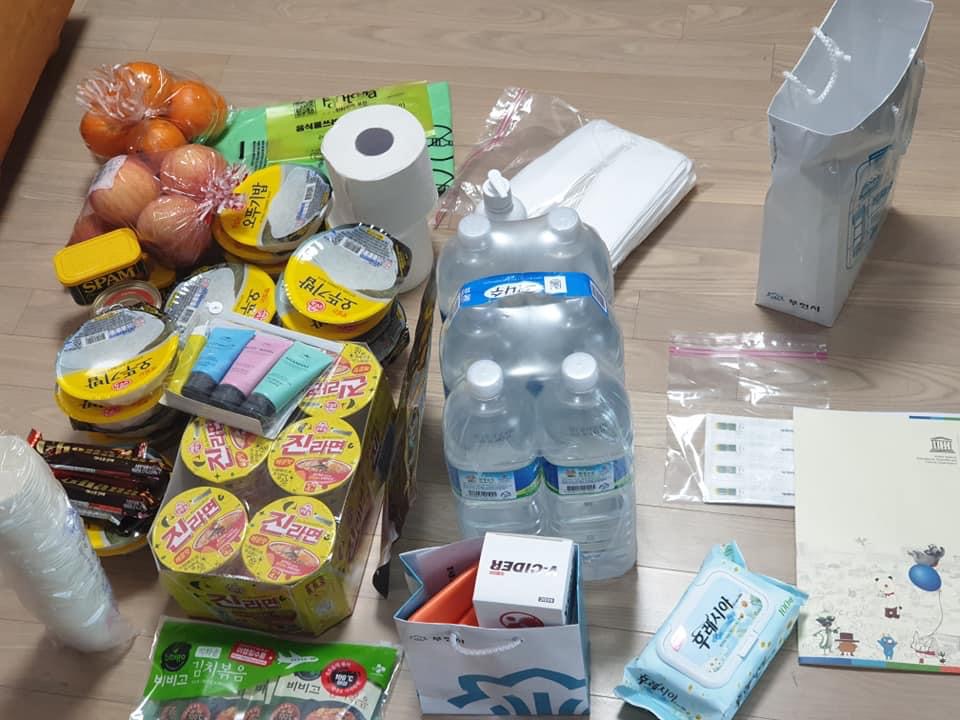 Every local govt does their own thing and puts in their own flair with the care packages by partnering with various stores/companies. Here are some examples from other people.One with a whole bag of rice. Fresh produce. Shampoo. TP .