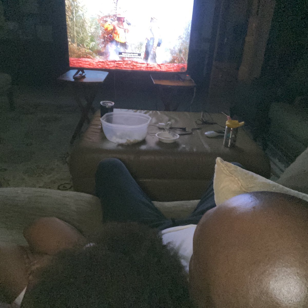 PrestonWilson44's tweet photo. #playingwithfiremovie had a dinner and popcorn date last light. Fun times in tough times. #girldad https://t.co/edoQfjn1sV