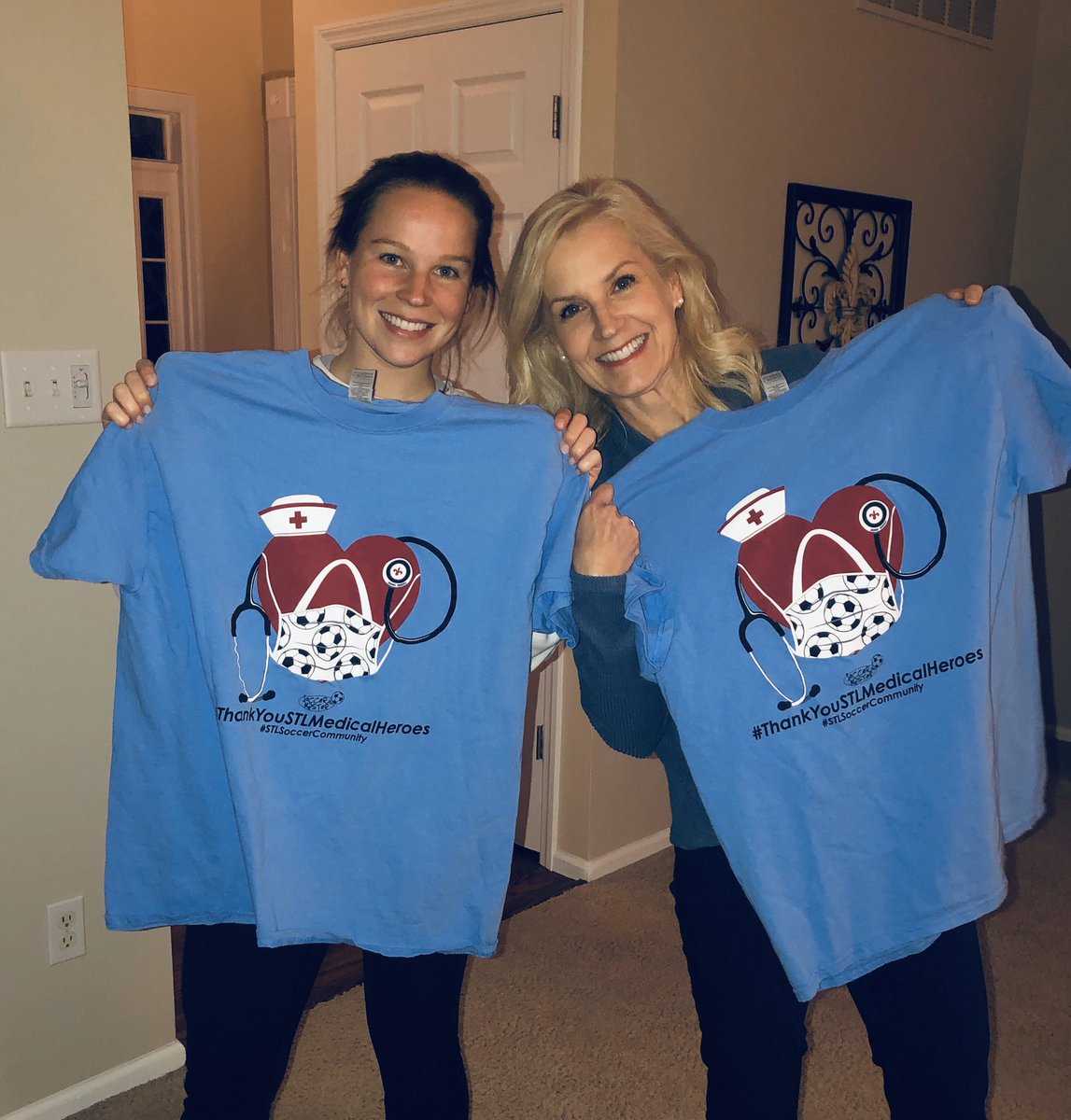 weanstine's tweet photo. #ThankYouSTLMedicalHeroes
Thanks @SoccerMaster for the shirts! https://t.co/3or0BsmfNi