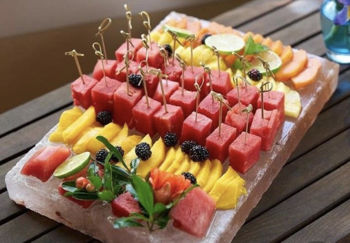 Aperitivos de frutas para fiestas