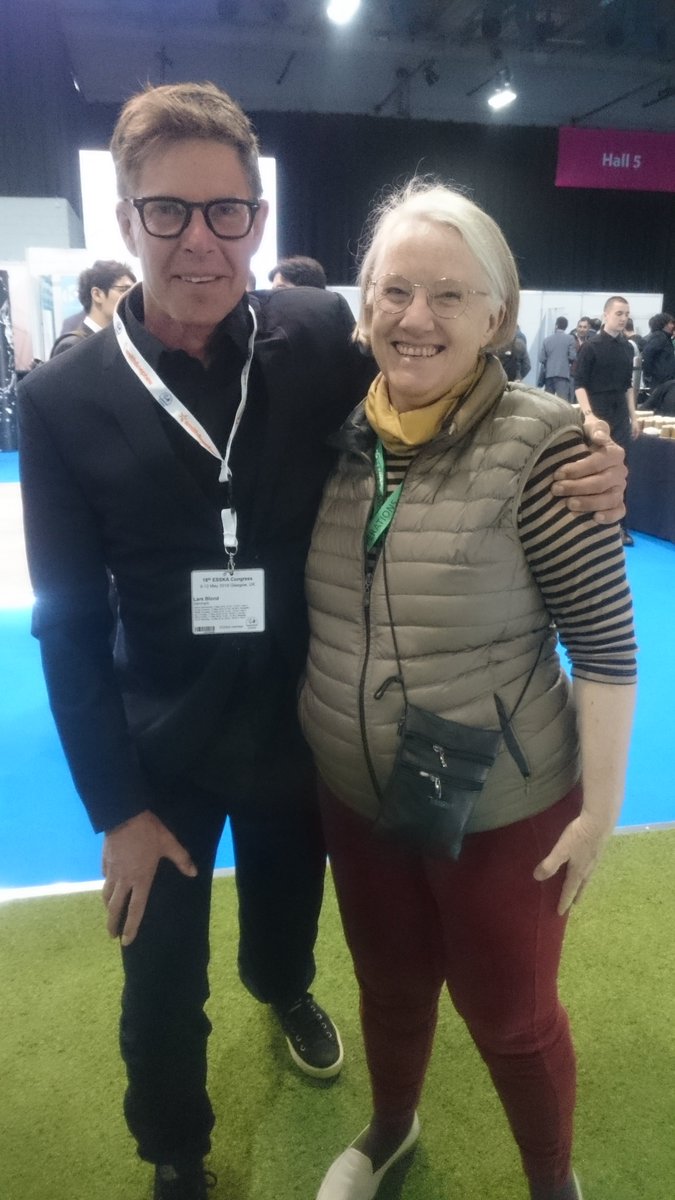 Larsblond1's tweet photo. @thekneeexpert @motazqadan @HeatonMo_Physio @PervezSultanMD Thanks Bilal - great day in Manchester. Here´s me with Sheila Strover @KNEEguru at the @ESSKA_society meeting in Glasgow. I nominate Sheila + Gordon Mackay @mackayclinic1, + Dorte Nielsen @ProAlign +Andreas Imhoff @docandreas. So many more I wish I could nominate. Keep safe! https://t.co/wZgoK6Apkh
