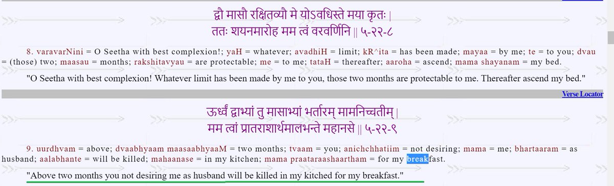 Ravana warns Sita;"Oh Sita, if you do not accept me as your husband within 2 months, I will K!ll you and eat you for my breakfast". (Valmiki Ramayana 5.22)I am SHOCKED to see people claim that Ravana was a Vegetarian!