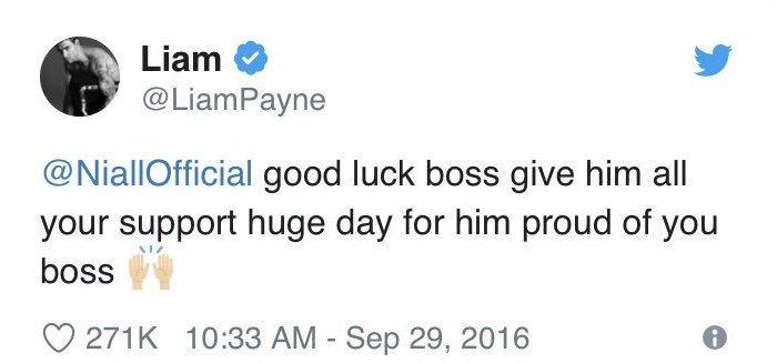 liam payne supports his friends 100%. if he loves you, he isn't afraid to show it.