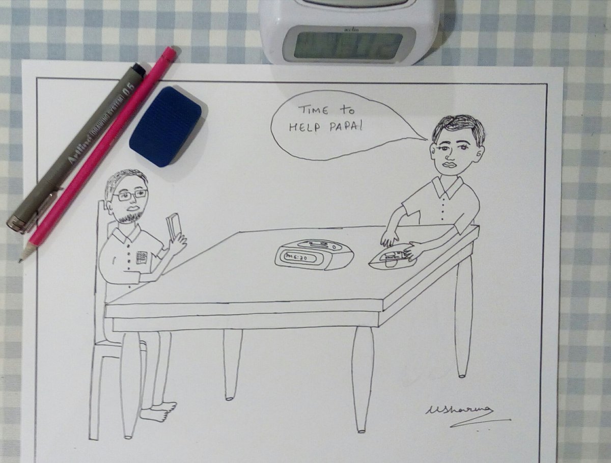 Dakshkavita's tweet photo. HELPING OTHERS, BEING EMPATHETIC IS #AutismStrength, #AutismKindness. Ujjwal brings BP meter and a Watch for his dad every day at 6.30pm religiously. Let's learn from them. #TheSerrendip, #HashHackCode
#WorldAutismAwarenessDay 4
He has drawn the picture too. Has Autism. https://t.co/uKVnjPcF1a