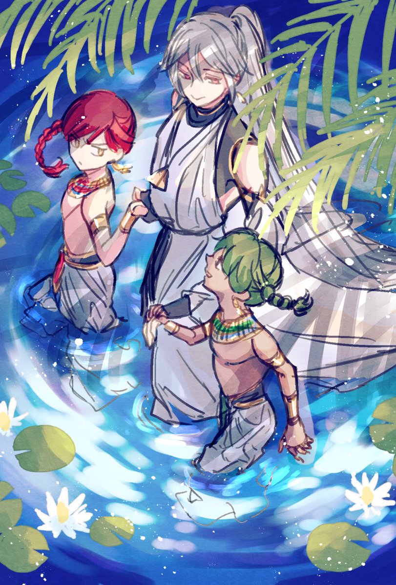 少年オシリスとセト夏と春 ラフ 災禍の神は願わない 尾羊 英 新連載2 12 のイラスト