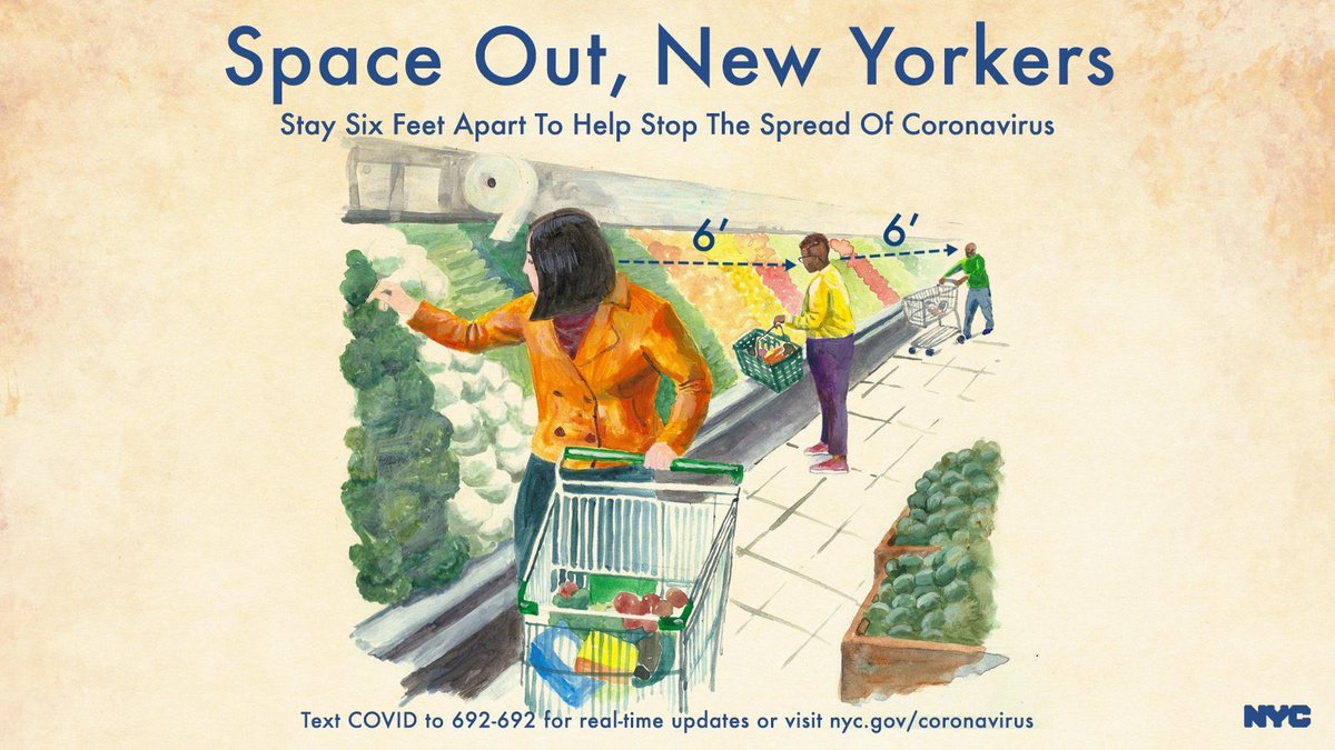If you want to save a life, keep an eye on the people around you and stay away. Everyone should have six feet around them at all times.
Learn more at: nyc.gov/coronavirus