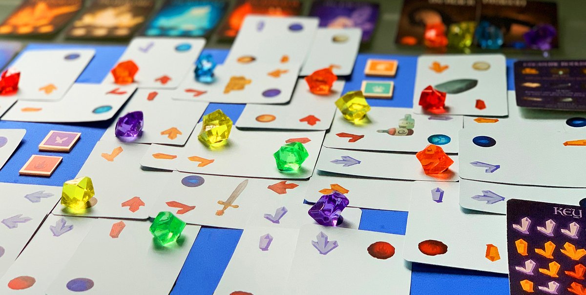 MeepleMaven's tweet photo. Have now completed month 1 of lockdown as well as several #SoloGames from the BGG list -- including #CoffeeRoaster (I'd forgotten how to play), and this one, #Crystallo. I made a low-ink PnP and played twice. I was interested in others on the list, but it's on to D-Day today. https://t.co/ZjRSESV5Uk