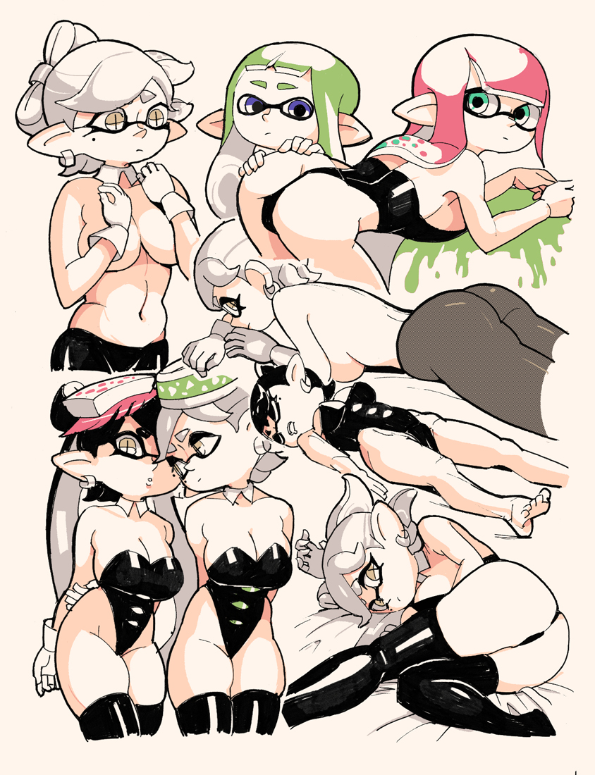 シオカラーズ(スプラトゥーン) ,シオカラーズ 「息抜き色塗り 」|ウガー・ブナフのイラスト
