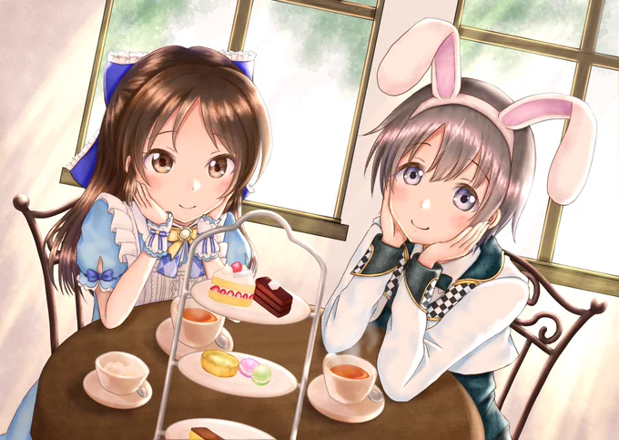 不思議の国のティータイム☕️?
#乙倉悠貴
#橘ありす 
