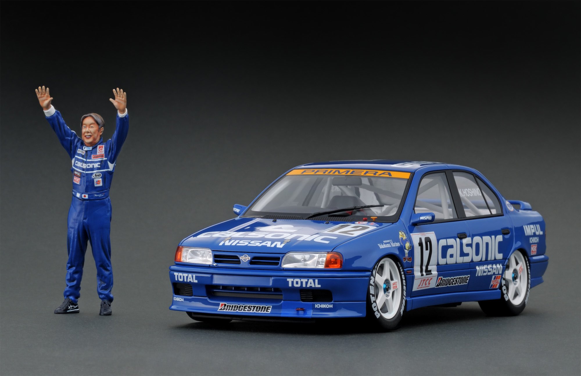 【新品未使用】カルソニック プリメーラ 1/10 タミヤ 1/10 FF シャーシ カルソニック ニッサンプリメーラ JTCC