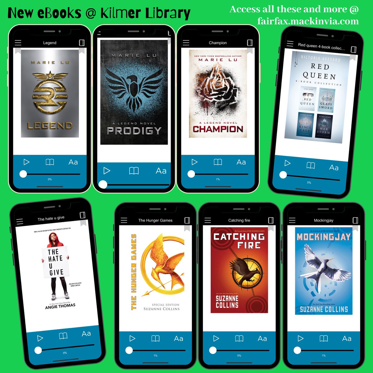 kilmerlibrary's tweet photo. Hey Kilmer! We’ve added a bunch of our most popular titles as eBooks to make it easier for you to find great books while you are at home! Get these &amp; more @ https://t.co/xDB71KpG34 (sign in w/ your https://t.co/4hyMS6GKJd account). #ourkms #readingcommunity. MackinVIA app=⭐️ ⭐️⭐️ https://t.co/K3MrP1mmv6