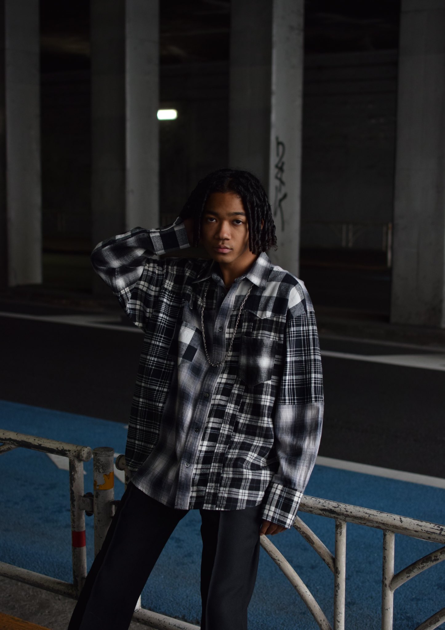 込み！！MIYAGIHIDETAKA Western flannel shirt