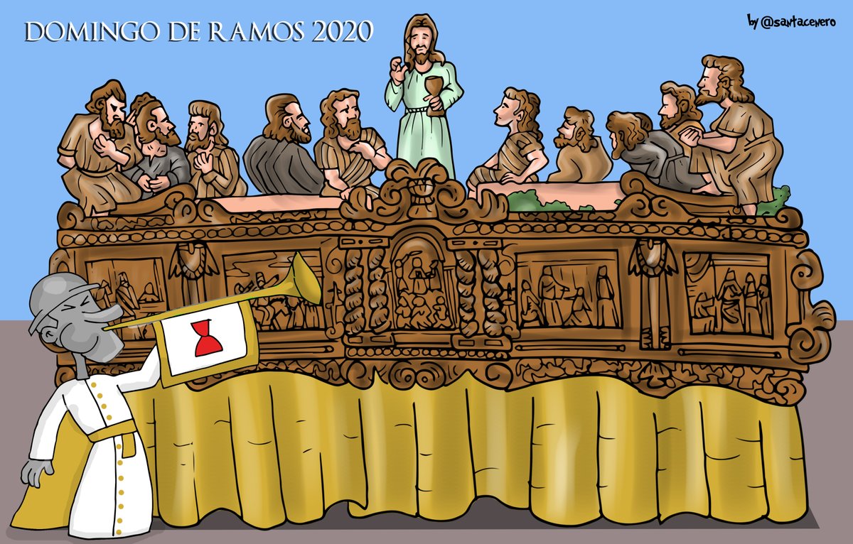 santacenero's tweet photo. Un Domingo de Ramos extraño, sin poder estar en la calle junto a nuestra Santa Cena.... Desde la distancia VIVA LA SANTA CENA DE LINARES @SemanaSaLinares @CenayPaz @BC_SantaCena @Trompeteroscena https://t.co/rMFDFIjvO5