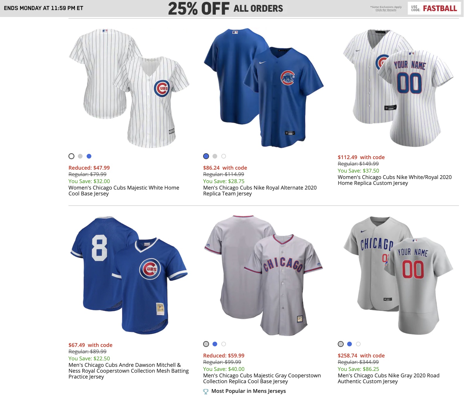 Bleacher Nation on X: The MLB Shop is taking 25% OFF all orders