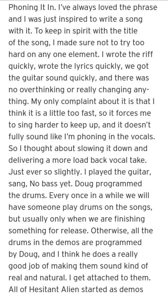 7Osfreddie's tweet photo. how have i only JUST seen that gerard put descriptions to his new songs?
phoning it in: https://t.co/weIiknRhwx