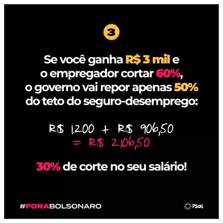 annakarinapsol's tweet photo. Quem ganha 3 mil pode passar a R$ 2106
#mpdamorte #mpdafome #bolsonaroassasino #salvarvidasnãooslucros https://t.co/iLHf0pzZWK