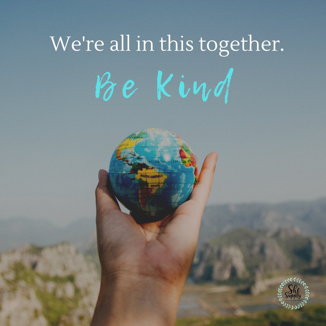 she_supply's tweet photo. #SundayThoughts
Be kind.
Have patience.
Assume positive intent.
Help where & how you can.
Check in on family, friends, neighbors & colleagues.
We're all in this together & doing the best we can.
#community #dignity #grace #BeKind #patience #help #comfot #love #COVID19 #Texas https://t.co/T67eWAaJ8d