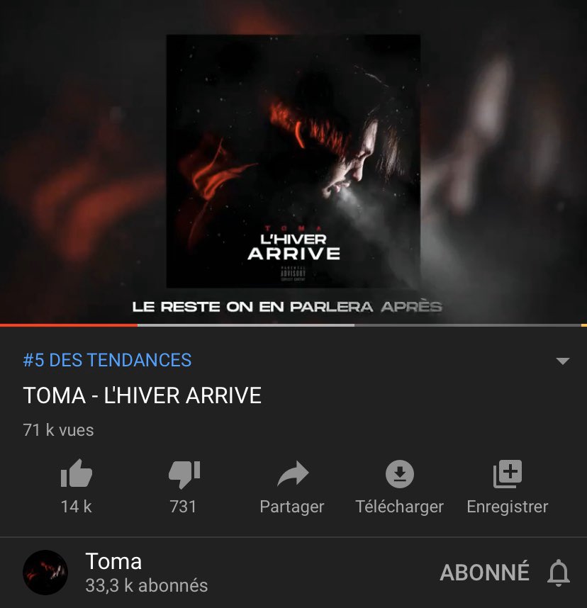 PrismGang's tweet photo. Top 5 Tendances France 🧨

❄️ @PrismTomy https://t.co/UDAoxRB6qE