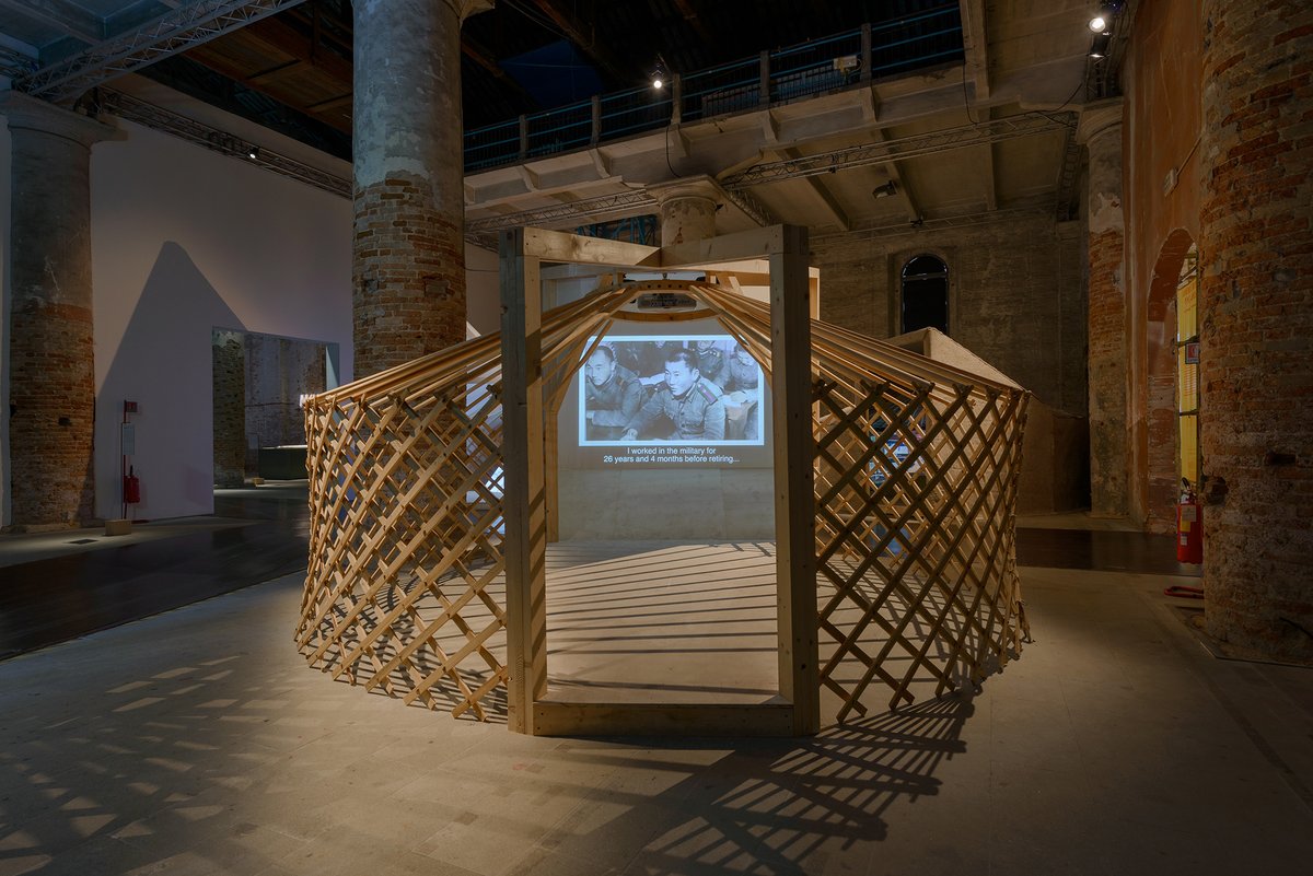 la_Biennale's tweet photo. On the occasion of the #BiennaleArchitettura2016 #REPORTINGFROMTHEFRONT, RUF showed "Settling the Nomads", a project proposing incremental strategies for the ger districts in Mongolia. https://t.co/xpb7VjUCN0