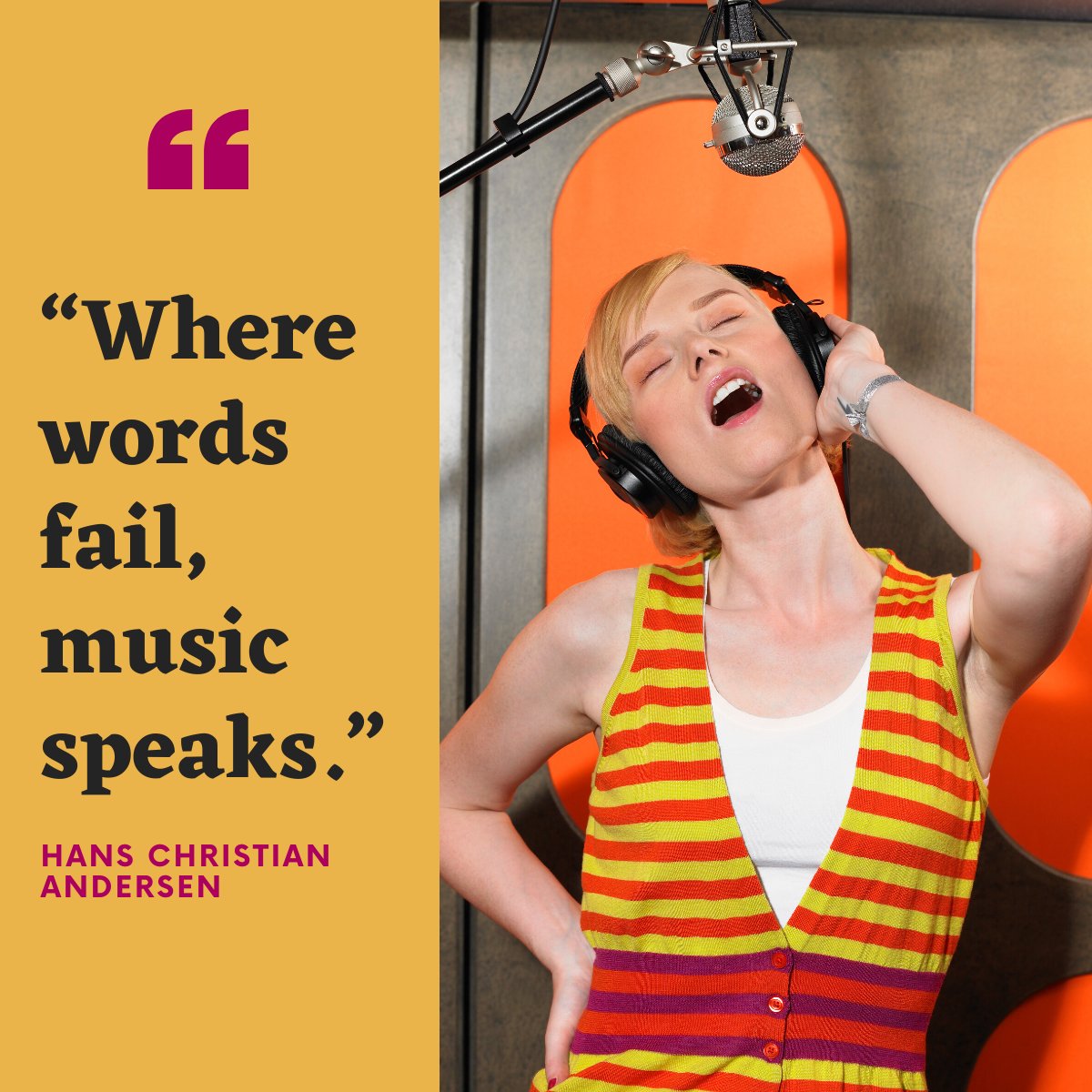 wosradio's tweet photo. Happy Sunday everyone! 💜🧡💛
#Musicalquote #Musiclover https://t.co/JJcy1bx32i