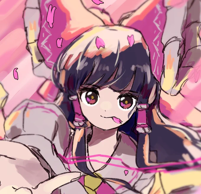 #深夜の真剣お絵描き60分一本勝負 
桜 