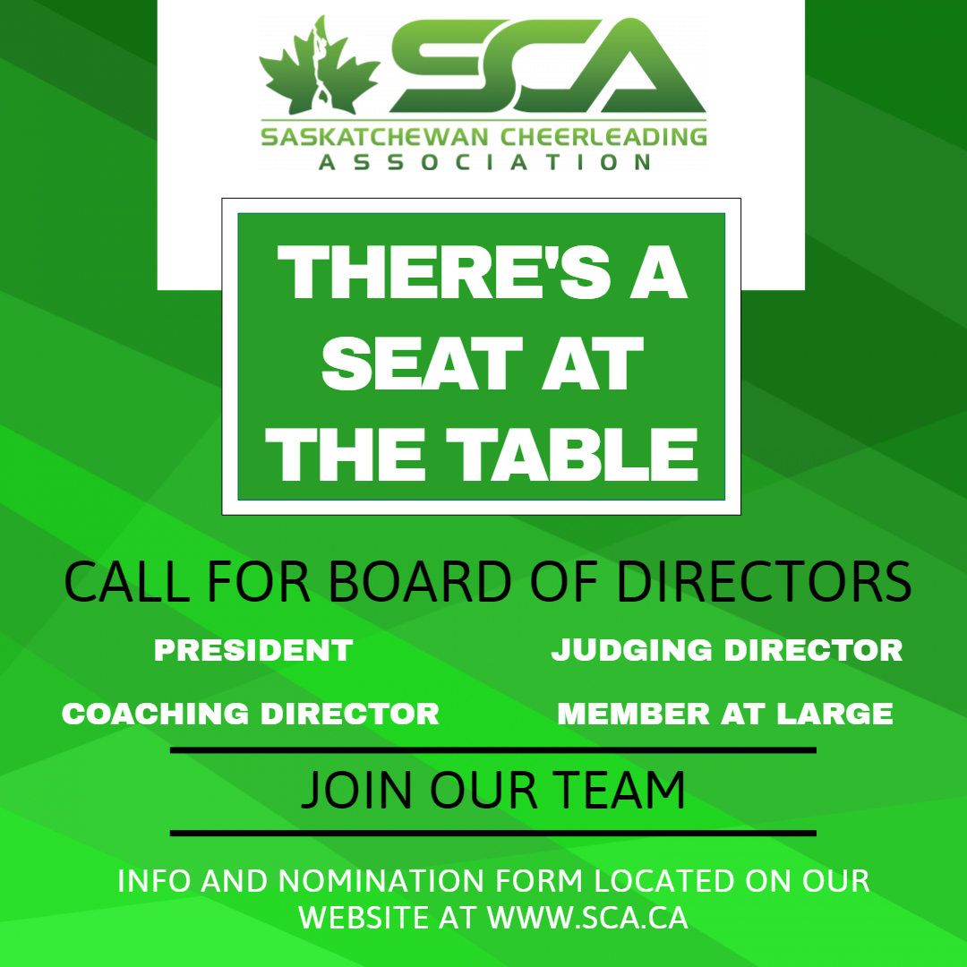SaskCheer's tweet photo. Call for Board of Directors https://t.co/HkN2KG13DX https://t.co/uXx1lPSi8O