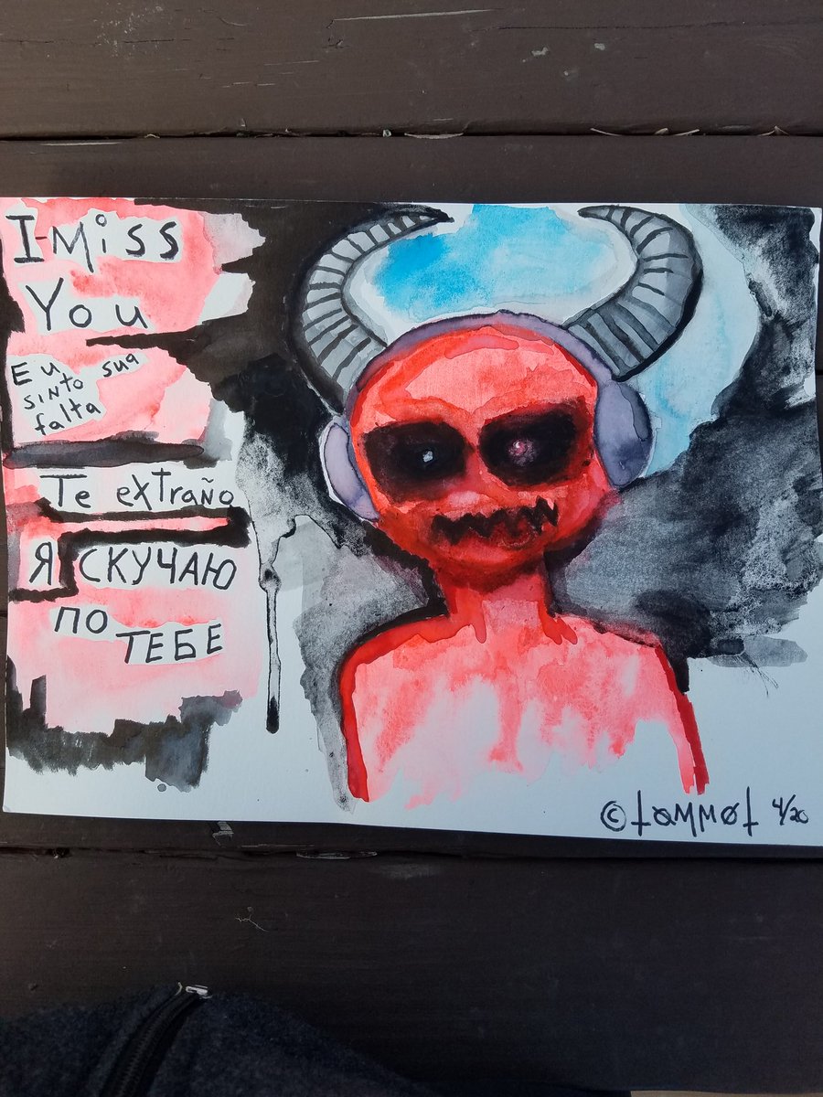MRising33's tweet photo. #NEWART Titled: Darkness within  . #StayHome #tommot_art #coronavirus #gothic #DemonSlayer #darkart #darkartist #art https://t.co/eHFRAmn5BB