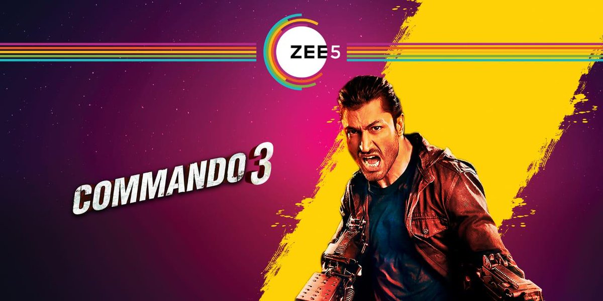 #StayHomeToZee5 #BeCalmBeEntertained and watch #Commando3 only on @ZEE5Premium