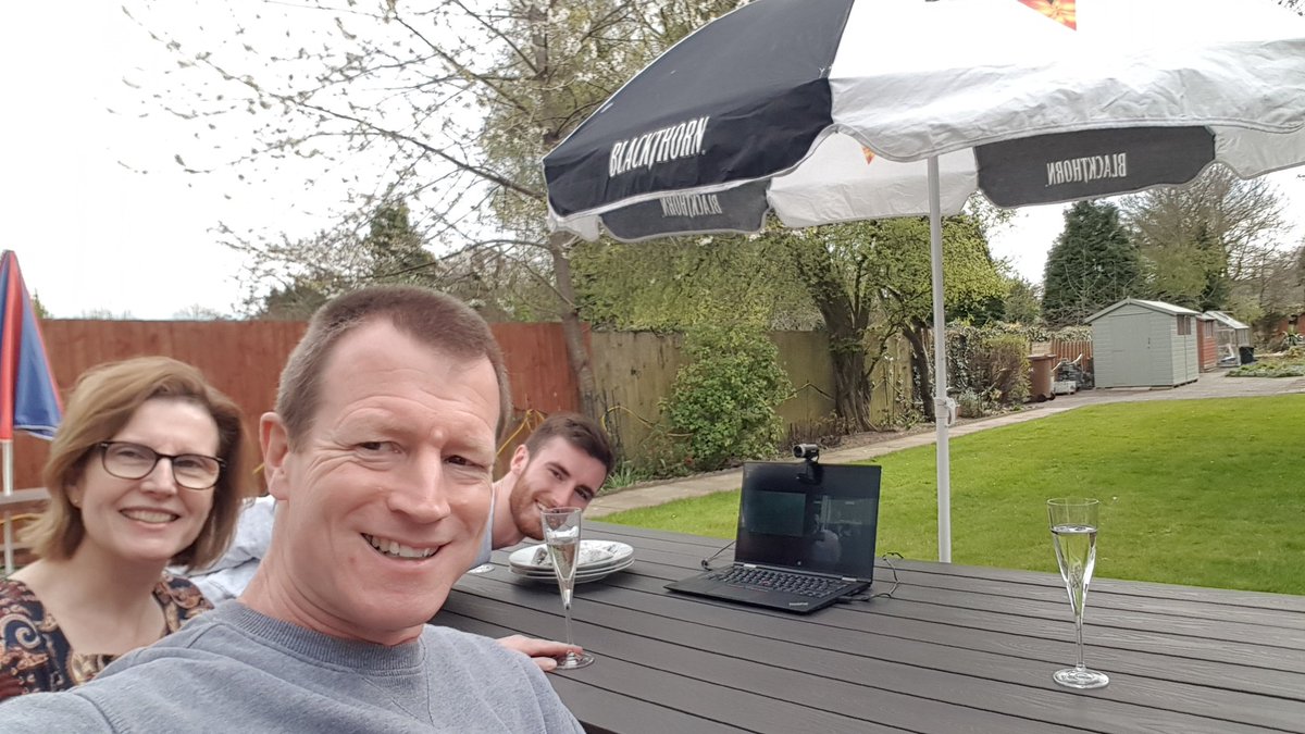 amacintosh44's tweet photo. Virtual BBQ with Imogen and James on laptop https://t.co/R2j3LapO12