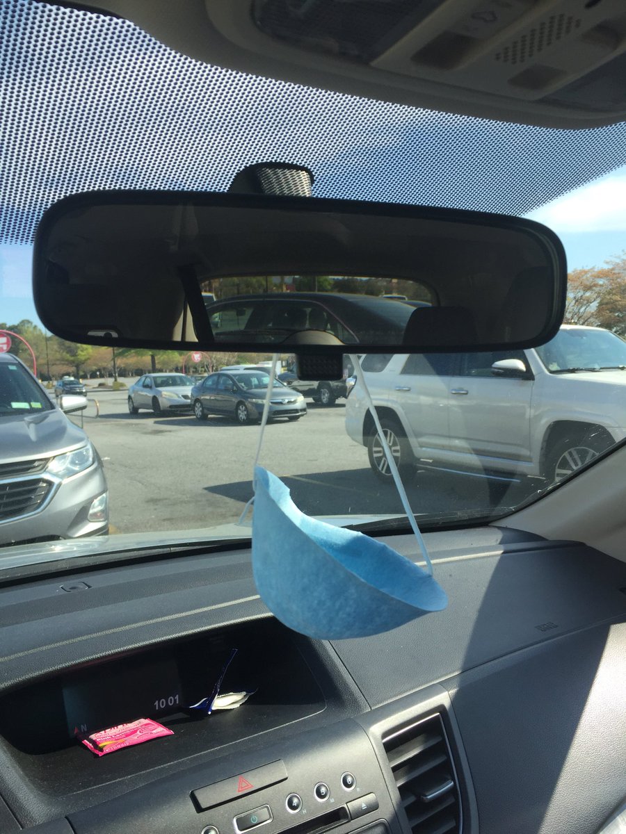 lovelace_dave's tweet photo. Traded in my fuzzy dice.  #StaySafe #coronavirus https://t.co/CfAJQnoP7S