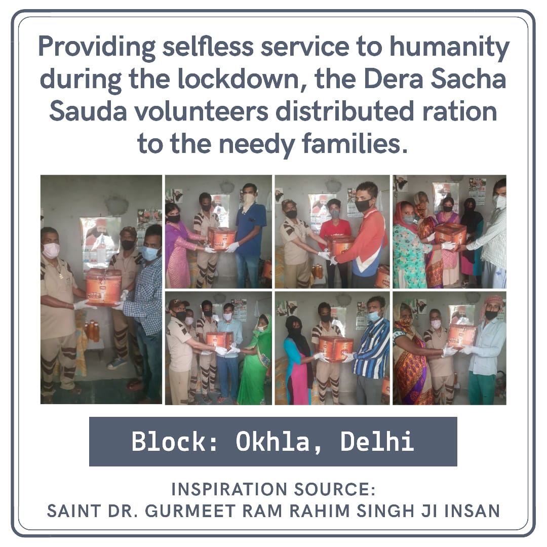 alwaysHaPpY021's tweet photo. All of the things that humanity is serving today and all this is a wonderful way of the sacred teachings of Humanity's Angel St. Dr. @Gurmeetramrahim Singh Ji Insan... 🤝🏻
@derasachasauda
#ServiceToNationByDSS
#ServingTheNation
#CoronaOutbreakinIndia https://t.co/gksyTViCVG
