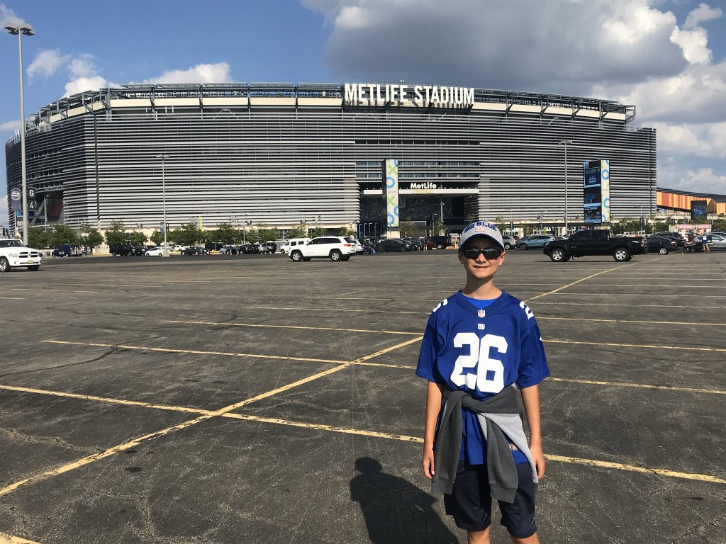 slamb889's tweet photo. @saquon my son Nathaniel (Bethlehem, PA) will be 16 soon and has been a Giants fan forever!! His allegiance to the team grew even more when you became a player!! Could you give him a birthday shout out? https://t.co/zlASueIyVc