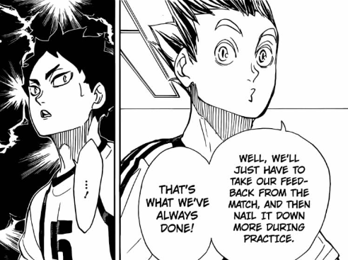 and we know that they dont stay together on a team later on as seen w the w msby jackals and bokuto's had other setters, but the trust he has with akaashi and their history will always get him saying stuff like these i--