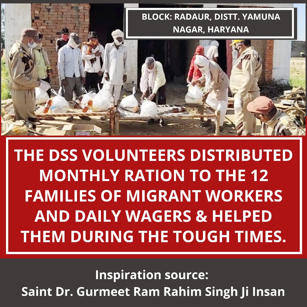 alwaysHaPpY021's tweet photo. All of the things that humanity is serving today and all this is a wonderful way of the sacred teachings of Humanity's Angel St. Dr. @Gurmeetramrahim Singh Ji Insan... 🤝🏻
@derasachasauda
#ServiceToNationByDSS
#ServingTheNation
#CoronaOutbreakinIndia https://t.co/gksyTViCVG