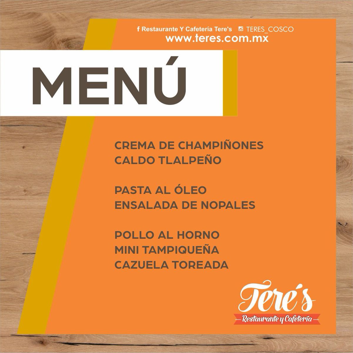 Teres_Cosco's tweet photo. Atendiendo las recomendaciones de las autoridades les publicamos desde esta hora nuestro menú dominical, para que puedan hacer sus pedidos con anticipación en caso de que requieran nuestro servicio a domicilio, nuevamente agradecemos que sigan apoyando el comercio local https://t.co/m2OVSgagAp
