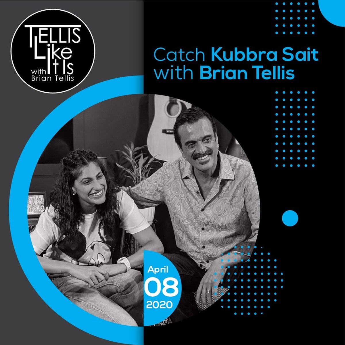TellisLikeItIs's tweet photo. You have seen her in so many different avatars, now watch her in her most candid as Kubbra Sait #TellisLikeItIs on the 8th of April!
.
#TellisLikeItIs #TLII #talkshow #kubbrasait #inspiration #stories #womeninfilm #womeninmedia #womeninentertainment https://t.co/MHq4XSdd4V