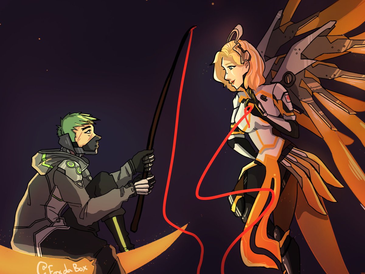 BoxFoxda's tweet photo. Day 1 :Moon!!!
My contribution to Gency Week

#gencyweek #gency #myart 
#ArtistOnTwitter  #digitalart  #genji
#mercy #OverwatchFanart #Overwatch https://t.co/COw4swN9jO
