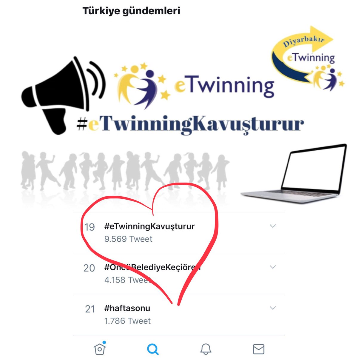 #eTwinningKavuşturur
Öğrencilerimizi öğretmenlerimizi buluşturmak için ❣️
<a href="/ziyaselcuk/">Ziya Selçuk</a> <a href="/adnanboyaci/">Adnan BOYACI</a> @mhbucuk <a href="/mfatihdoger/">Mehmet Fatih Döğer</a> <a href="/tretwinning/">eTwinning Türkiye</a> <a href="/turangore/">Turan GÖRE</a>