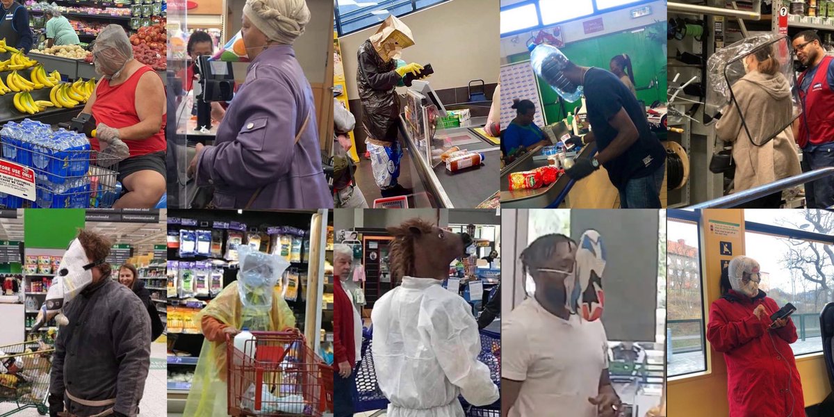 Government: Make homemade masks.

The people: