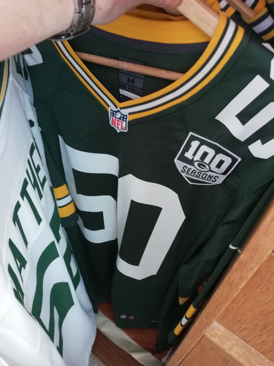 greenbay486's tweet photo. Officially moved @Big__Blake50 Jersey into hiatus. Proud to wear #50 the last 3 years. Looking forward to seeing you dominate in NY (I'll still be cheering) #Machinez #OnceaPackeralwaysaPacker https://t.co/JaAdCY4sem