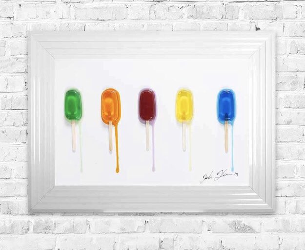 JenHoneybun's tweet photo. When you’re not out spending money so treat yourself to a piece of art that you need to finish hour collection.. awaiting the martini glasses piece! 🥰 #colour #matchingpieces #bespokeart #jakejohnson https://t.co/3RhHyhjoTT