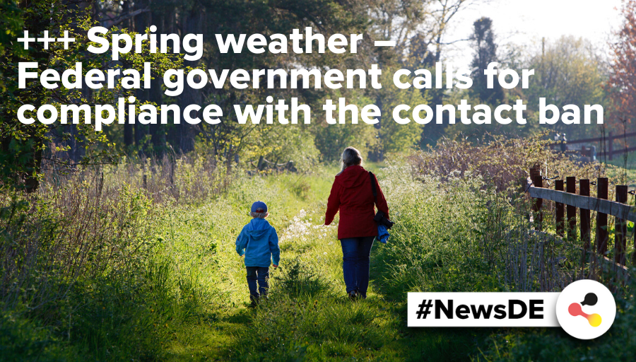 en_germany's tweet photo. +++ #Spring weather - Federal government calls for compliance with the #contactban
β Click here π https://t.co/gFkYZ1p1Ih for the latest #news about the #coronavirus in #Germany.
#NewsDE #weather #CoronaLockdown #COVID2019 https://t.co/C2B1M47hH5