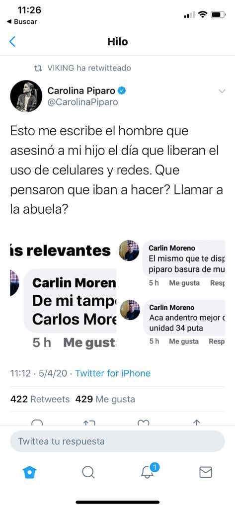 Sigan habilitando los celulares a los delincuentes en la cárceles, para que amenacen a sus víctimas!!   Funcionarios: son unas lacras.