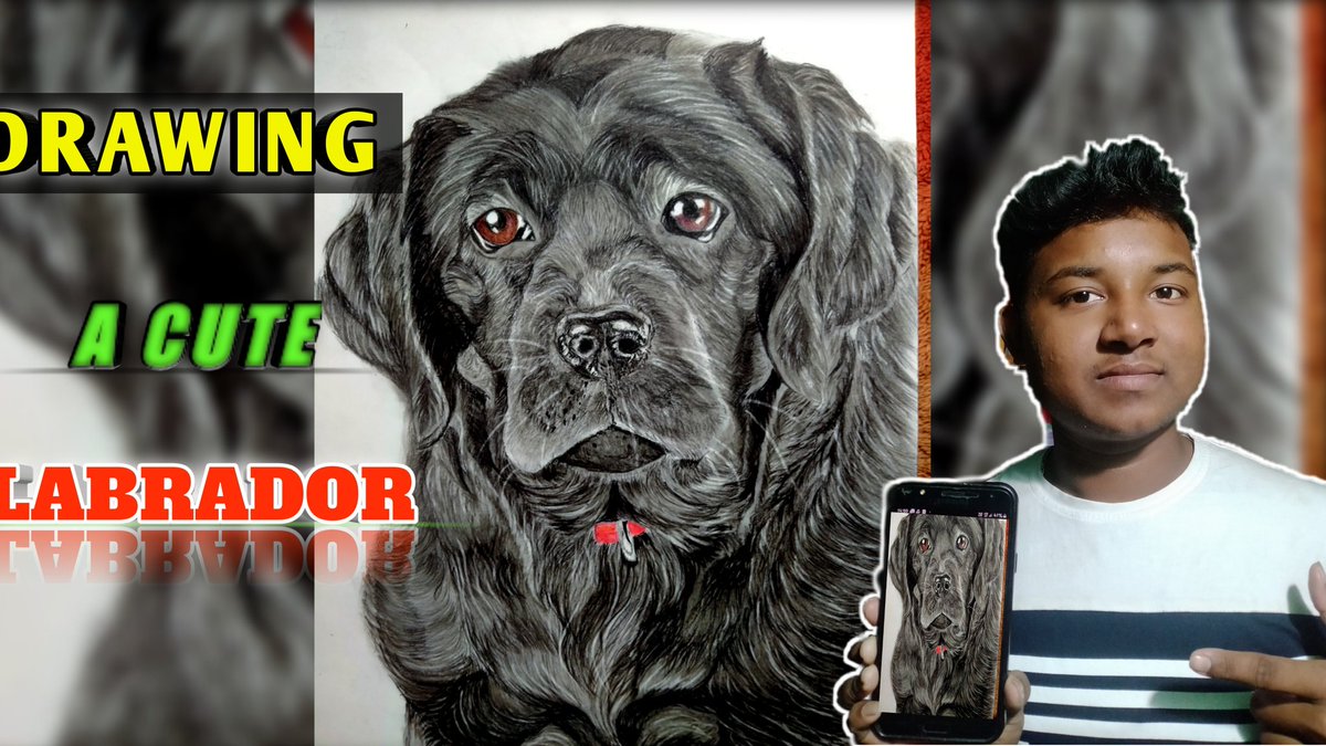 SKArts20's tweet photo. Art lover.
Charcoal drawing of a cute LABRADOR 🐶🐶🐕 https://t.co/yTrFX8WkkN