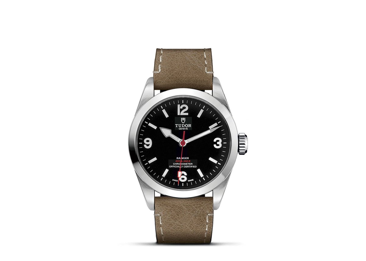 Stringbobs's tweet photo. Bit of Photoshop fun, BB36 case, MT5402 movement, Tudor shield and text from the P01, crown from an explorer.  I call this the Tudor Ranger 69.  #tudorwatch #tudorranger https://t.co/kuxF7qh3Jn