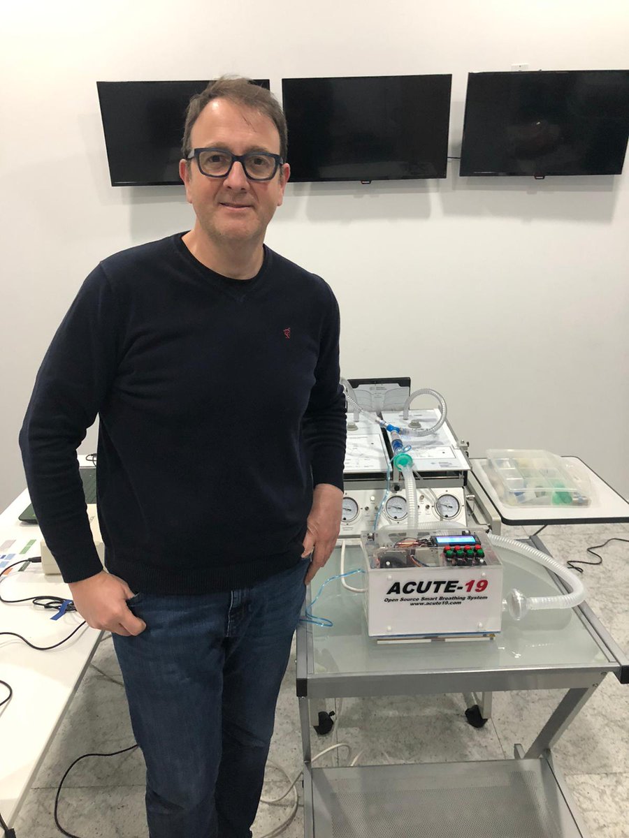 19Acute's tweet photo. ACUTE-19 termina la semana superando la finalización del primer prototipo, la fase de testado en simulación humana y la de testado animal. Seguimos dando pasos, no hay descanso... https://t.co/ksM65wGLMc