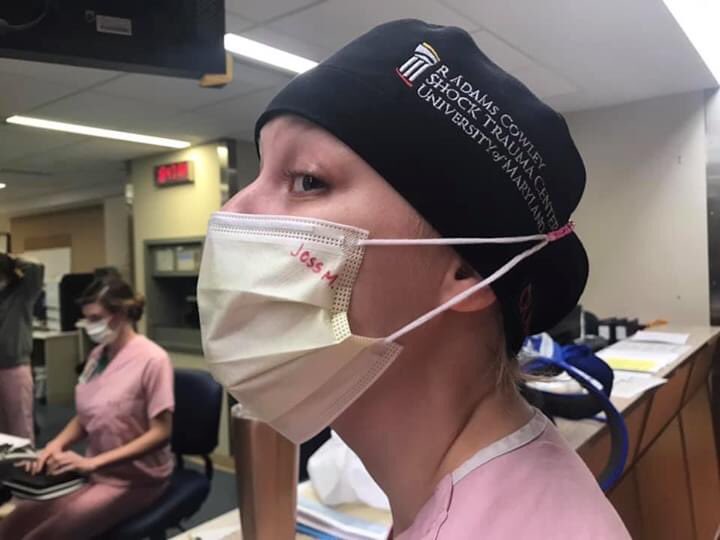 ohara727's tweet photo. From my wife (who works at Shock Trauma):
“If anyone is wondering how to help, pull out your old rainbow loom bands. A co-workers daughter made these bands to put on masks so we don’t get ear breakdown (We are wearing our masks the entire shift except when we are in PAPR hoods).” https://t.co/gkb4kXKNfr