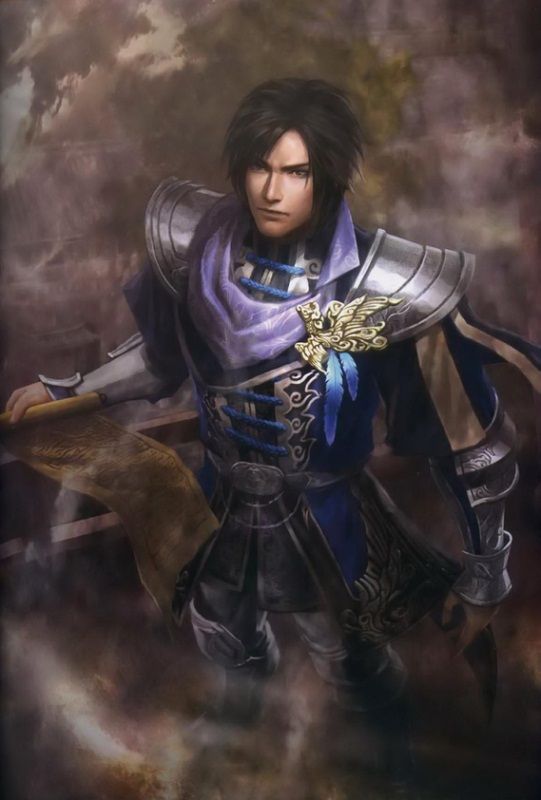 Cao PiZhenji's husband (he was introduced 2 games after her, so she's superior, even if he is the emperor), Cao Pi's son, and total bastard. So edgy he has TWO blades. The English dub used to call him "Cow Pee" so to this day ppl still call him Bovine Urine. Deserve! Hot tho.